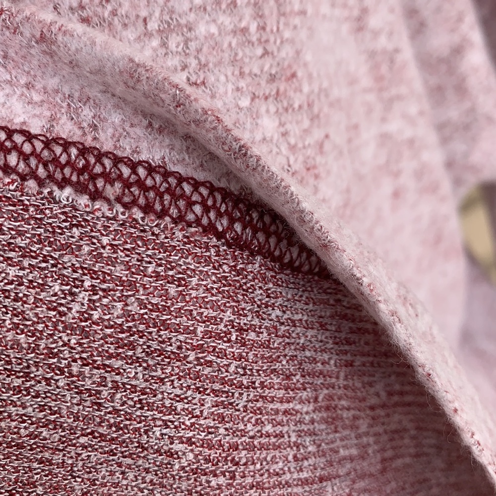 ❌DONATED❌Cherish Burgundy Contrast Long Sleeve Brushed Knit Top - Picture 8 of 10